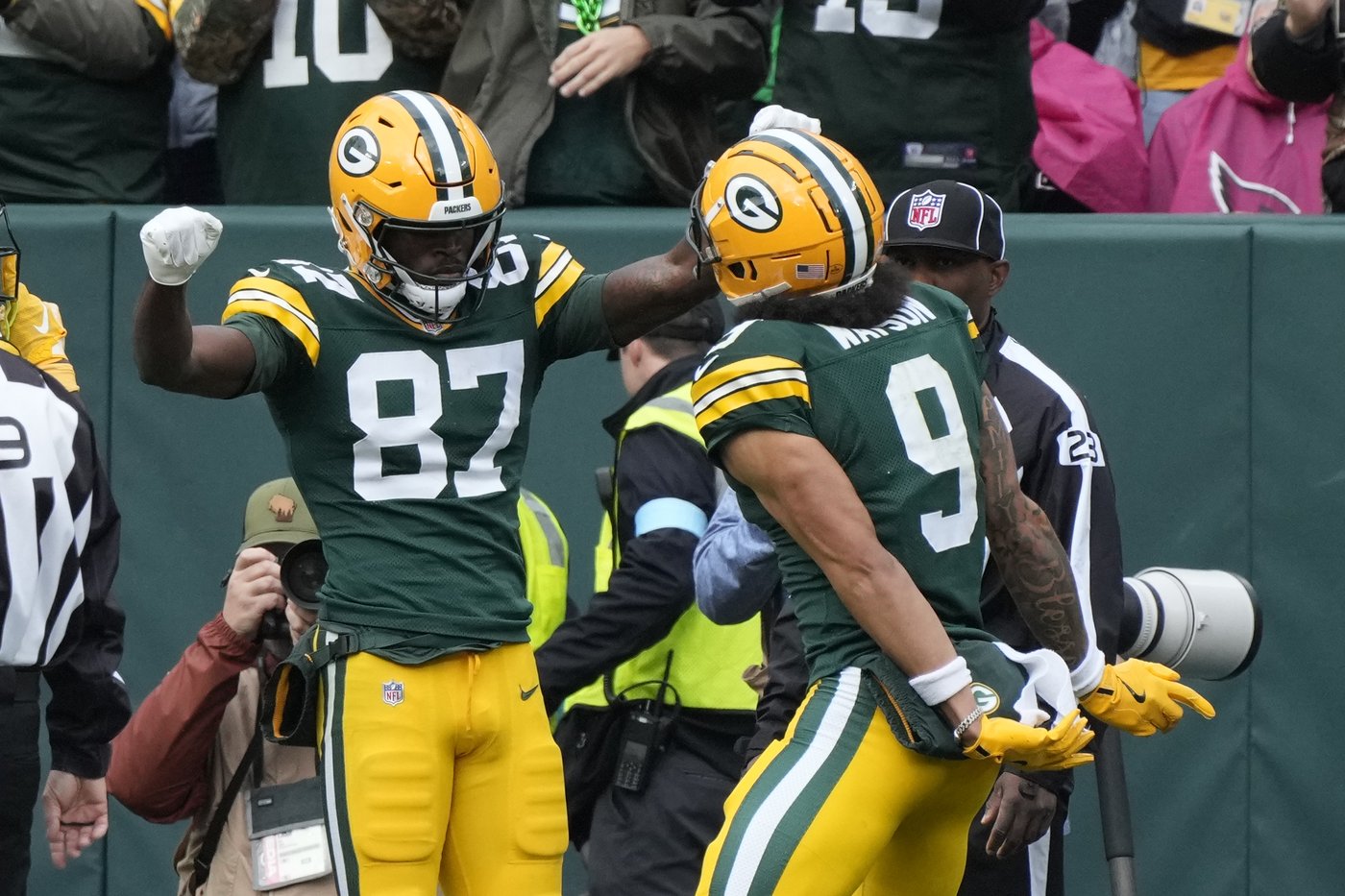 Doubs catches two touchdown passes in Packers victory over Cardinals